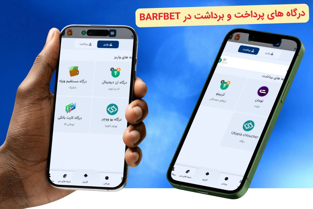 درگاه های پرداخت و برداشت در برف بت