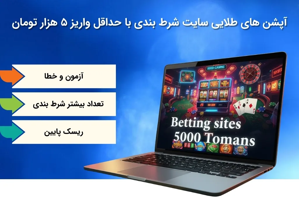 آپشن های طلایی سایت شرط بندی با حداقل واریز ۵ هزار تومان