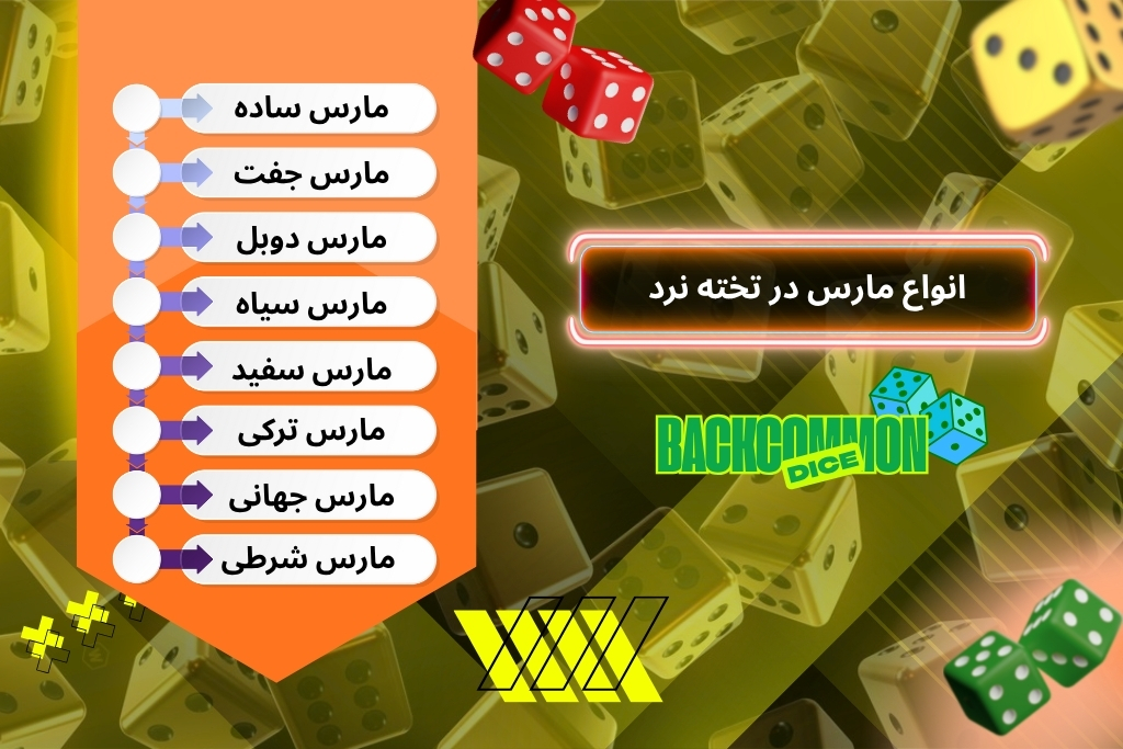 انواع مارس در تخته نرد